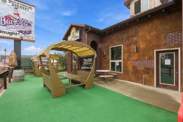 Patio and side entrance