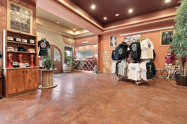 Merchandise wall and wine storage