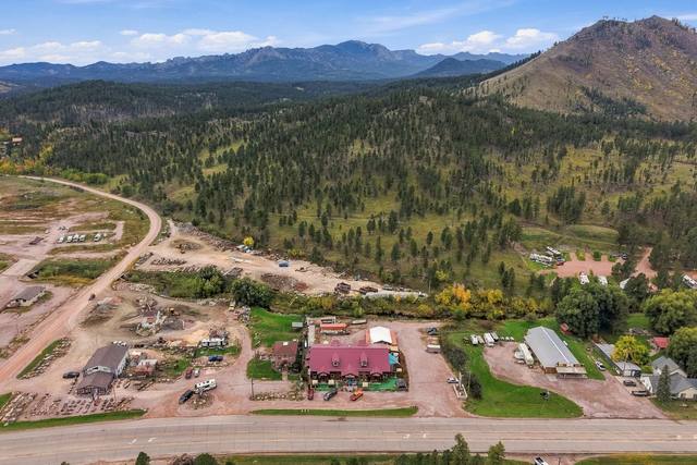 Aerial with the Black Hills skyline
