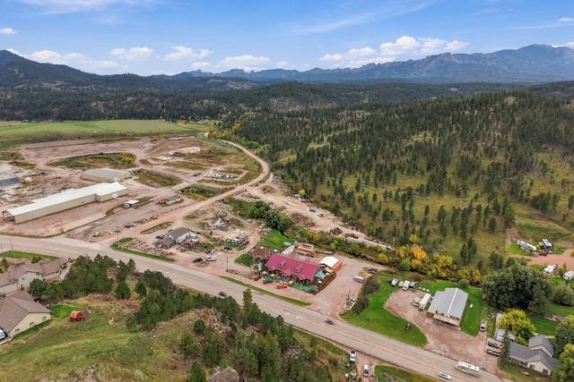 Wide aerial looking north